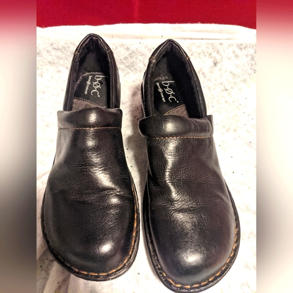 BOC Black Leather Loafer Shoes - Picture 2 of 7